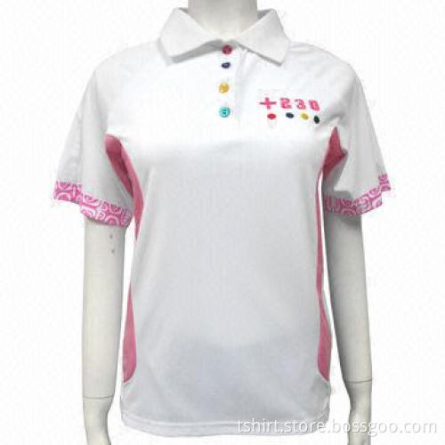 Women white polo t-shirts